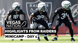 Highlights from Day 1 of Raiders minicamp