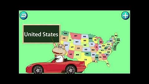 Fun American Map Learning Game - Kids Puzzle US 1:1