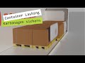 Ladungssicherung im 40'Container: Ladung auf 24 Europaletten mit (R) Lashing 2er gesichert