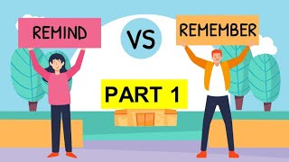 REMIND VS REMEMBER QUIZ | Learn The Difference Between Remind and Remember | With Andrias Wealth
