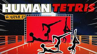 HUMANTETRIS | 3PLAYERS | NEW IMMERSSIVE INTERACTIVE WARMUP 4K VIDEO | HOLE IN THE WALL #humantetris screenshot 4