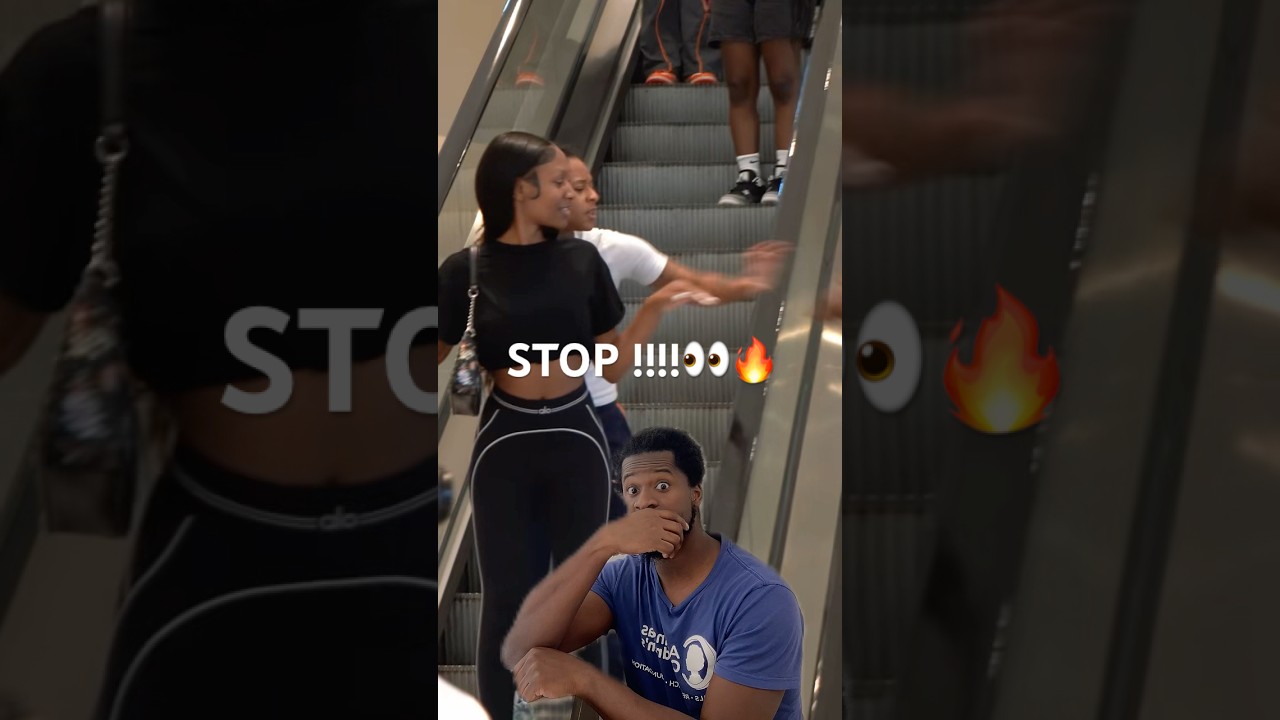 Шутник на эскалаторе разозлился!!!😳😳🔥