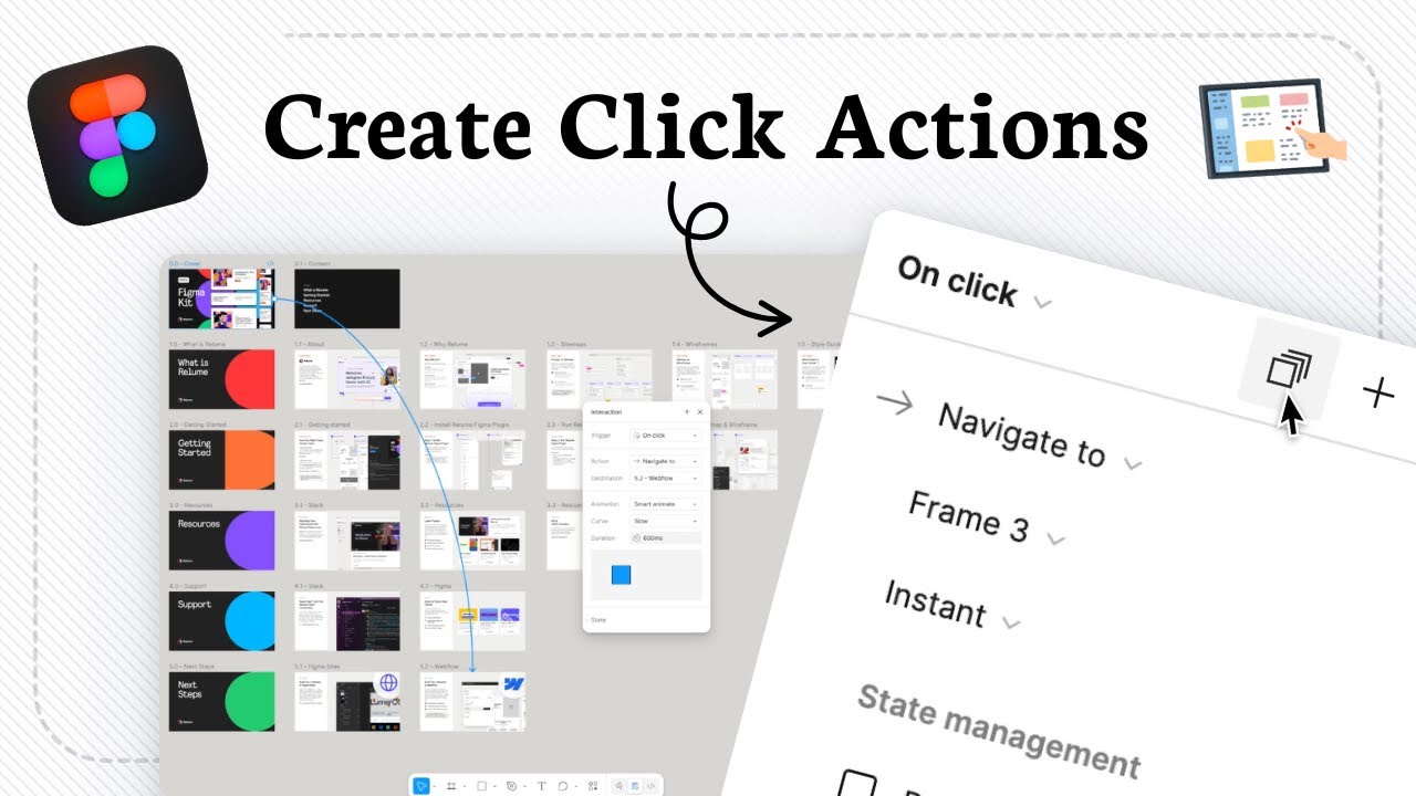 How to create interaction in Figma (User Event)