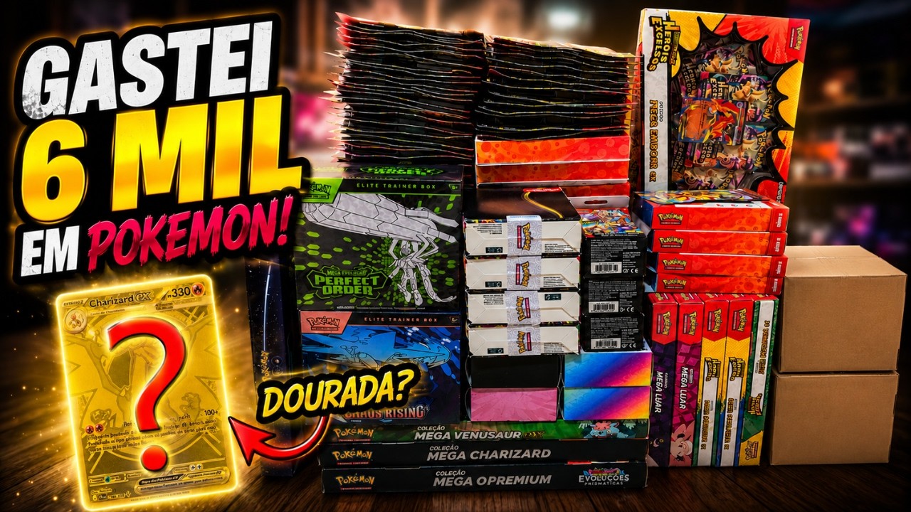 GASTEI R$6.000 EM POKÉMON... SERÁ QUE VEIO A DOURADA? | PARTE 1