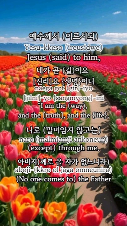 Learning Korean with Bible (John 14:6) - YouTube