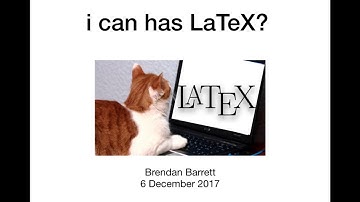 Introduction to LaTeX and Overleaf Tutorial (6 Dec 2017)