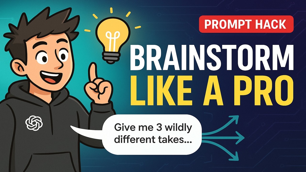 How to Brainstorm with ChatGPT (Prompt Pattern for Creative Ideas And ...