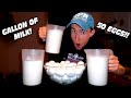 50 egg cool hand luke  gallon of milk  2 in 1 challenge