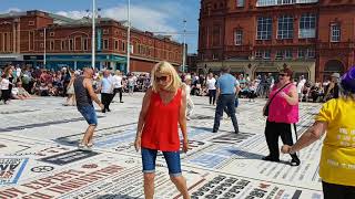 Out on the floor in Blackpool, northern soul dancing on the comedy  market 2018