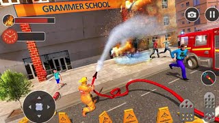 Fire Fighter Truck Real City Heroes Android Gameplay HD screenshot 3