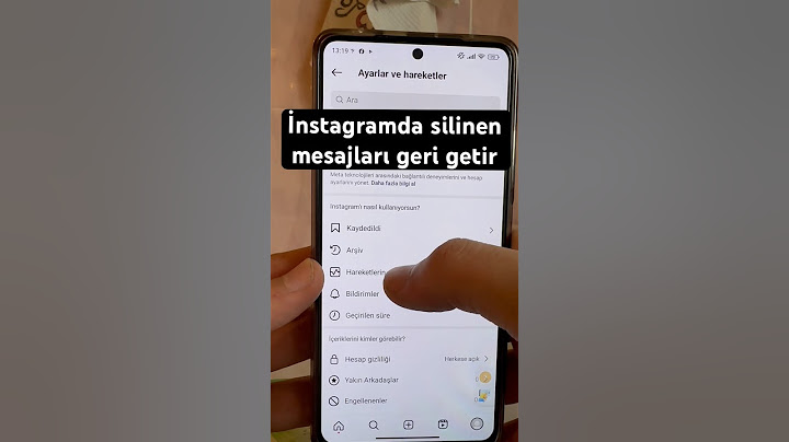 İnstagramda silinen mesajları geri getir ✅ #instagram #technology