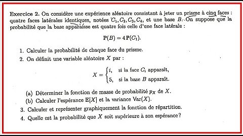 Variables aléatoires discrètes : exercices corrigés