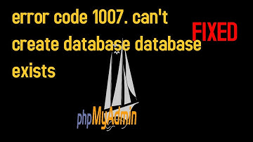 error code 1007. can