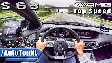 Mercedes S63 AMG 612HP 4Matic ACCELERATION 315km H TOP SPEED AUTOBAHN POV By AutoTopNL 