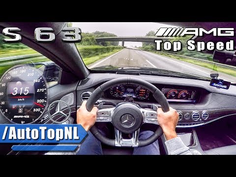 Mercedes S63 AMG 2018 ACCELERATION & TOP SPEED AUTOBAHN POV By AutoTopNL