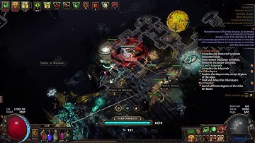 CRYSTAL ORE MAP Gameplay with CYCLONE in PATH OF EXILE