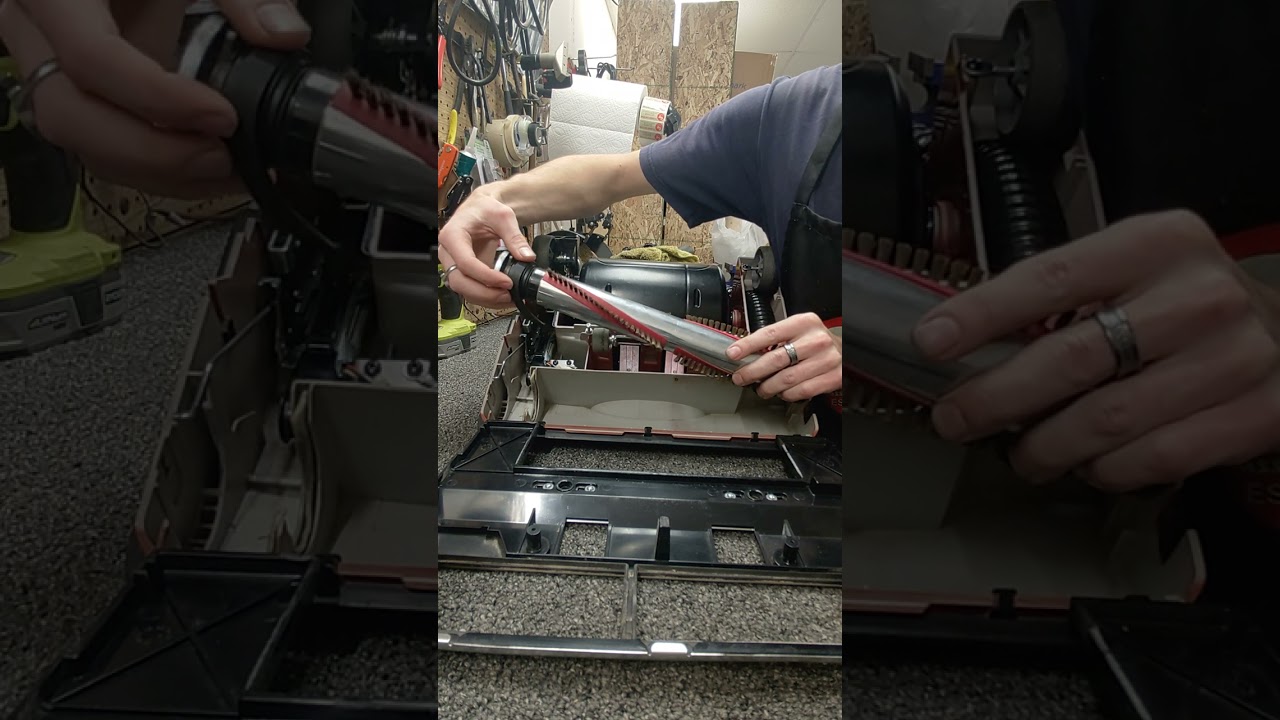 How to change a Lifetime belt on a Riccar R20 Vacuum.