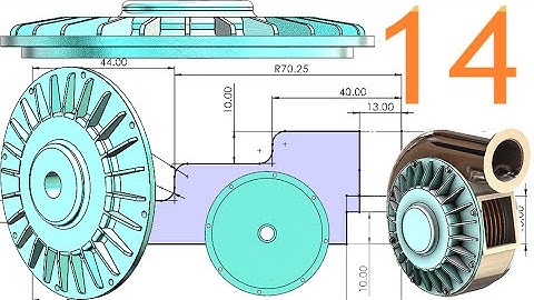 14-Project 50| Tesla Turbine (Turbo Pump) |SolidWorks Tutorial: casing front lock