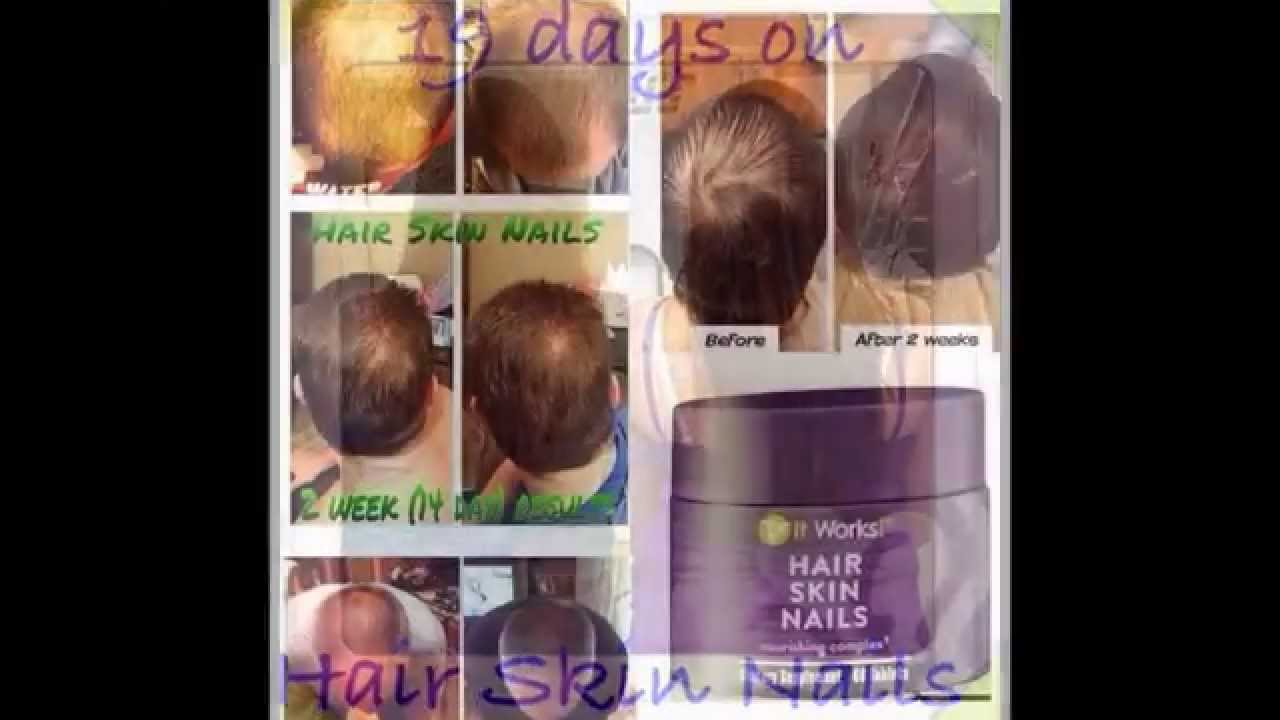 IT WORKS HAIR SKIN AND NAILS RESULTS GROW HAIR FAST EVEN IF HAIR