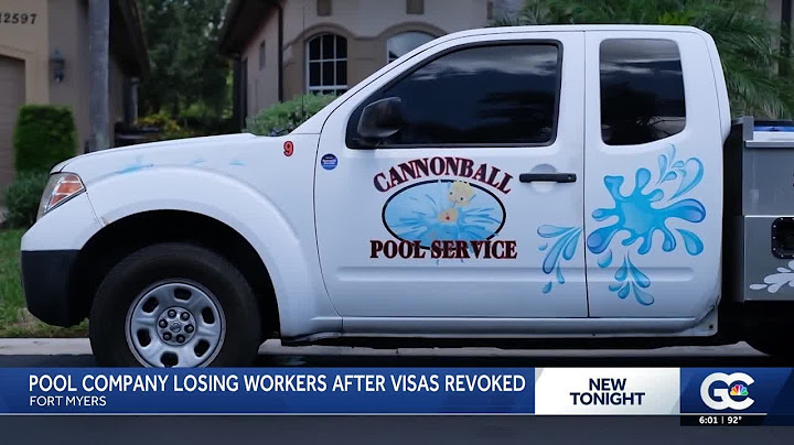 Fort Myers pool company loses three employees due to their work visas being revoked