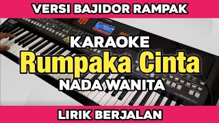 Karaoke - Rumpaka Cinta Nada Wanita Koplo Bajidor Rampak Lirik Berjalan 