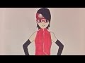 DRAWING SARADA UCHIHA FROM BORUTO NARUTO THE MOVIE
