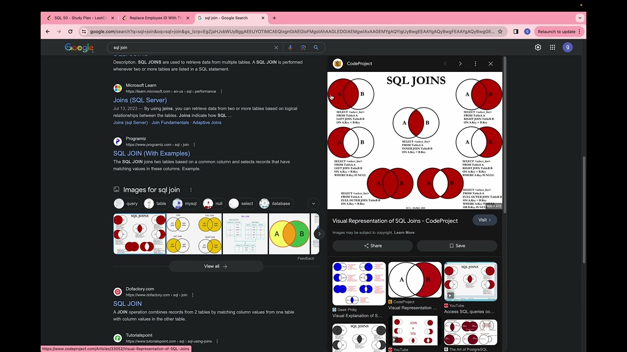 Leetcode SQL 50 | 1378. Replace Employee ID With The Unique Identifier Solution