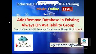 Add & Remove Database in SQL Server Always On Availability Group | Step-by-Step Live Demo in Hindi