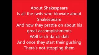 Something Rotten!: God, I Hate Shakespeare with lyrics chords