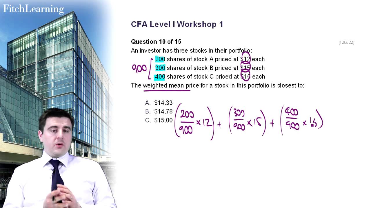 CFA Level 1 Exam Practice Question 3 Ethics And Professional Standards And Quantitative