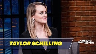 Taylor Schilling's Talking French Bulldog Doesn't Like Canada