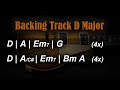 Rock Backing Track D Major | 120 BPM | Guitar Backing Track