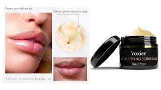 مرطب للعناية بالشفاه كريم مقشر لتفتيح الشفاه الجافة يزيل اللون الداكن على الشفتين screenshot 3