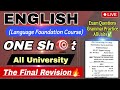 BA, Bsc, Bcom Final Year English Language Question Paper solved| English Language| Grammar Imp Ques