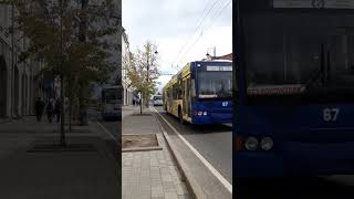 Троллейбус б/н 67 и автобус в Рыбинске!