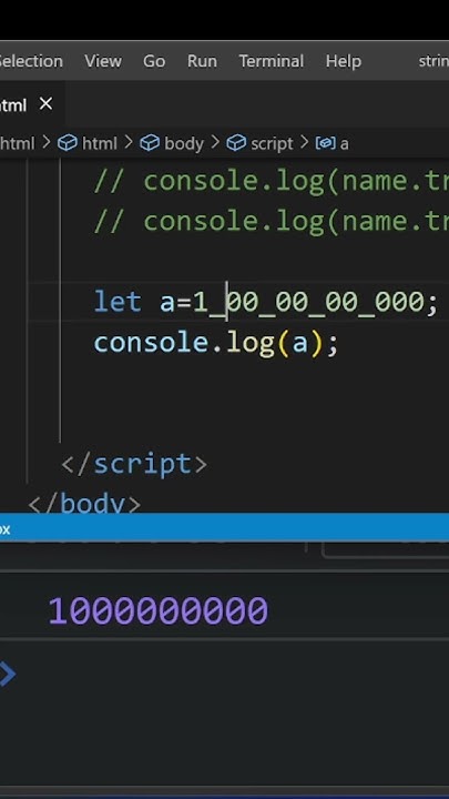 JavaScript Wierd things how to write number clearly #javascript #coder ...