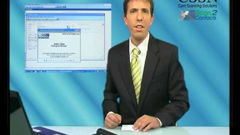 Business Card  Scanner to Microsoft Outlook  - Scan2Contacts  ( by CSSN )