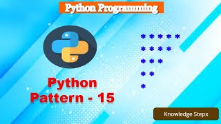 #11.15 Left Downward Triangle Star Pattern in Python | Star Pattern Python | Python Pattern Programs