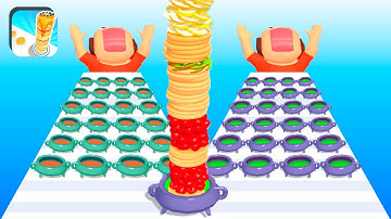 Pancake Run Games All Levels Gameplay iOS,Android Mobile Walkthrough Cake Runner Game Update CAKELE