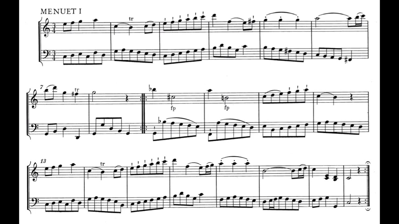 W. A. Mozart - Violin Sonata in C major, K. 46d (Score)