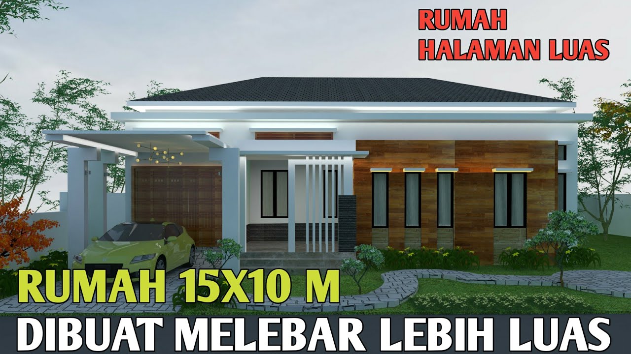 Desain Rumah 15x10 Meter Minimalis Modern Youtube