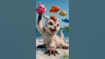 Digimon - Gomamon Evolution | ゴマモン進化 #gomamon #livingcartoon