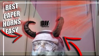 Diy Make Paper Horns. How To Make Demon Devil Horns. Best Easy Tutorial