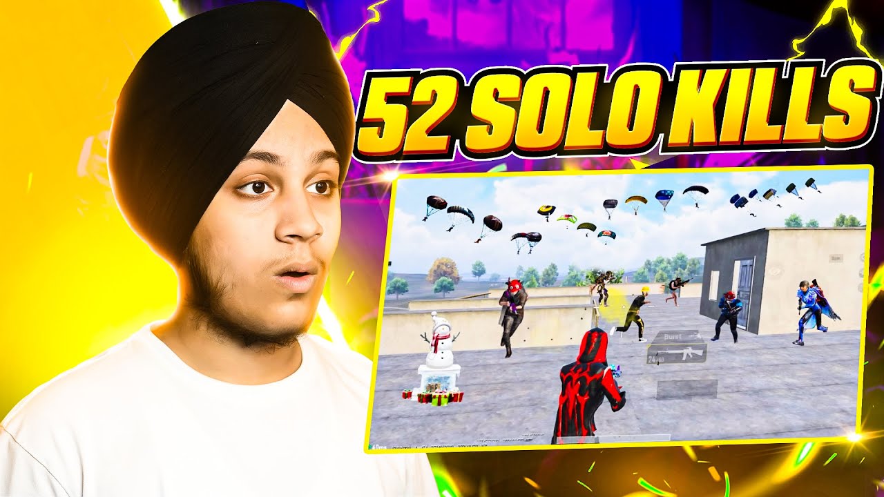 😲 52 SOLO KILLS BY KAVVY GAMING YT | BGMI HIGHLIGHT