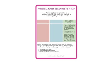 Mah Jongg: Committed to a Tile: Picking, Claiming, Discarding National Mah Jongg League #mahjongg