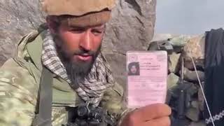 مهم، فرمانده حسیب قوای مرکز با تجهیزات بدست آمده از طالبان و پیام مهم او
