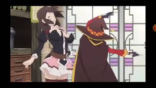 Konosuba OVA: Megumin slapping YunYun's boobs #shorts
