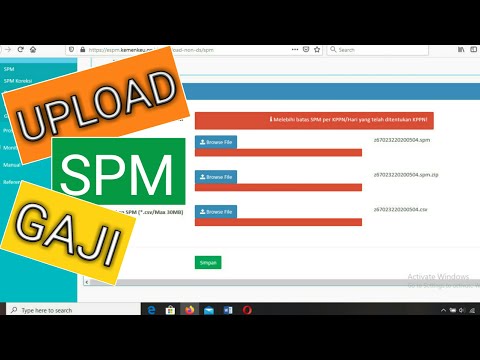 Tutorial Upload SPM Gaji Melalui eSPM | Penambahan Menu Upload Gaji