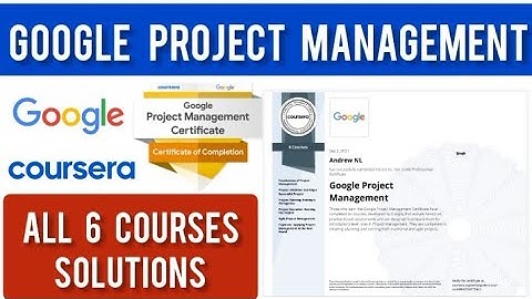 Coursera Google Project Management Course 1 to 6 Answers | Google Professional Certificate Answers
