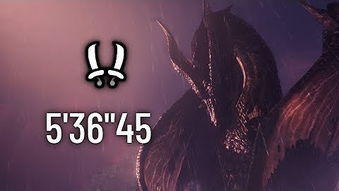 [MHW:IB PC] Fatalis DB Solo Heroics Speedrun | 5’36”45 |